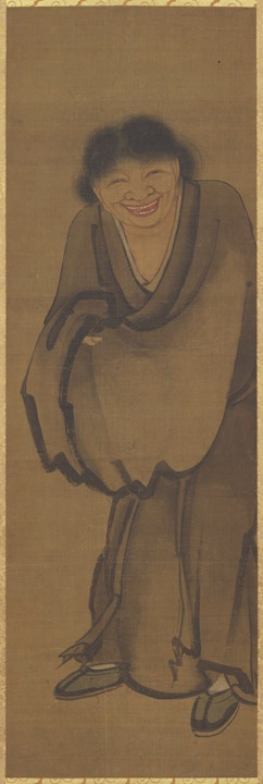 Han Shan from https://en.m.wikipedia.org/wiki/File:Kanzanjittokuzur.jpg