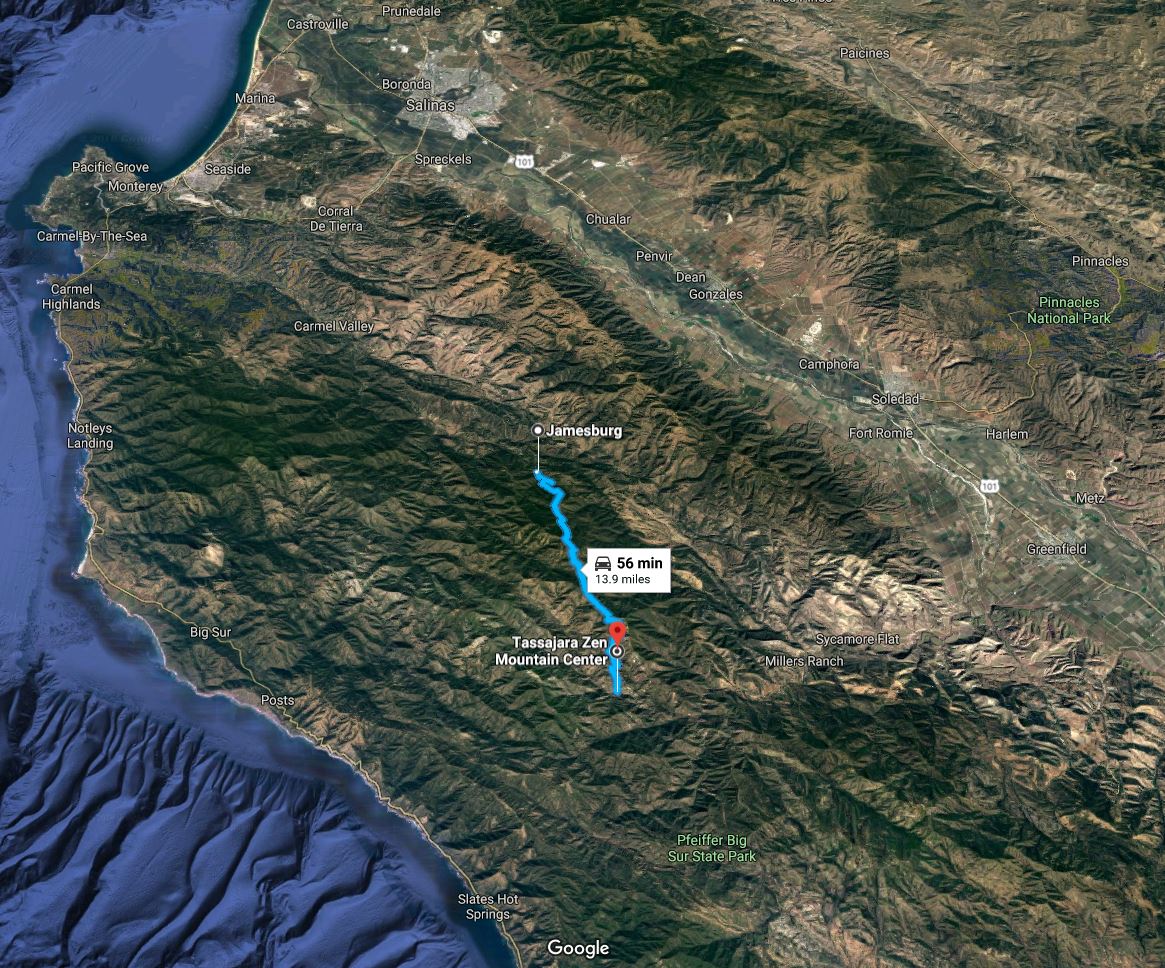 Tassajara Road Satellite image