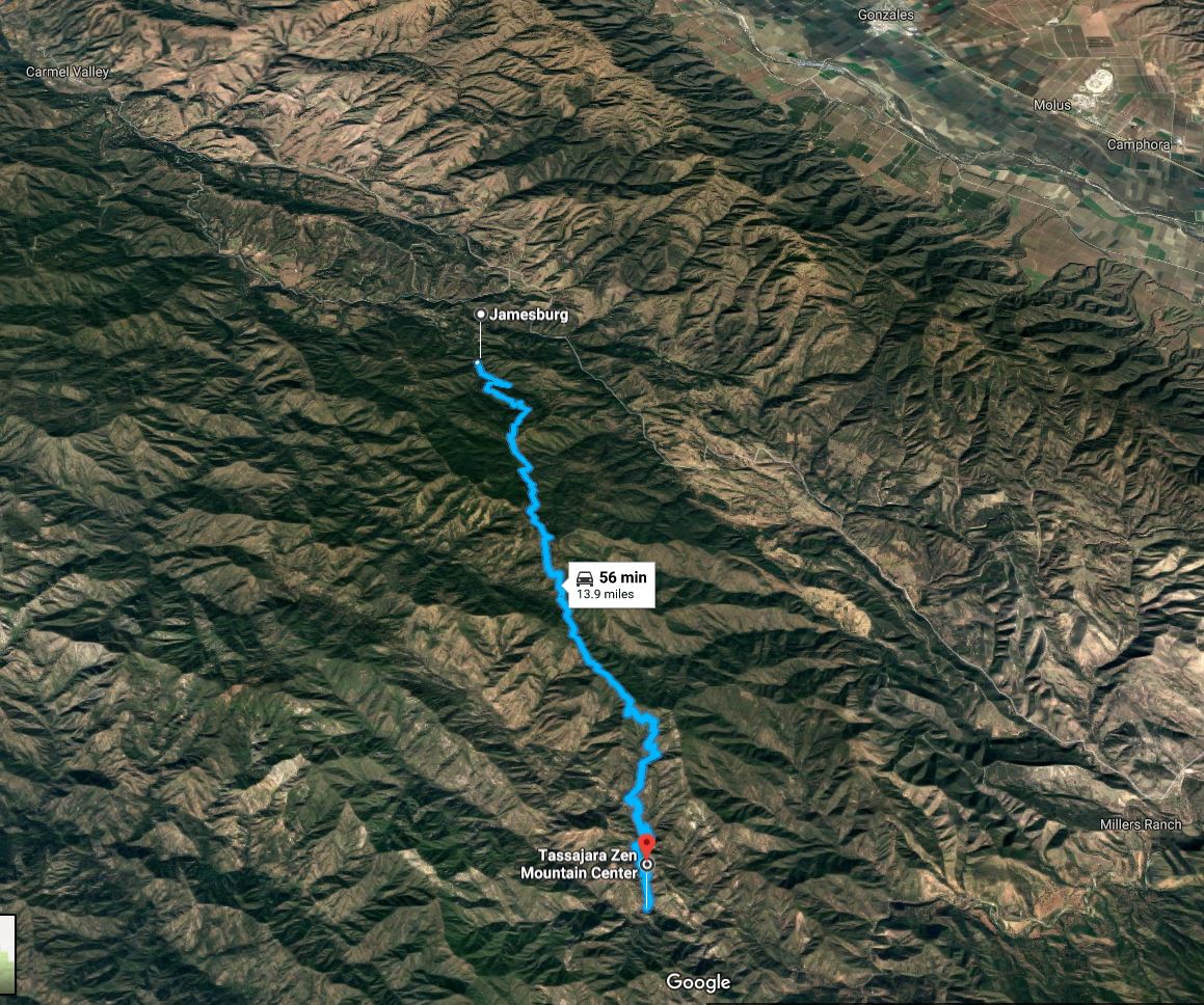 Tassajara Road Satellite Image